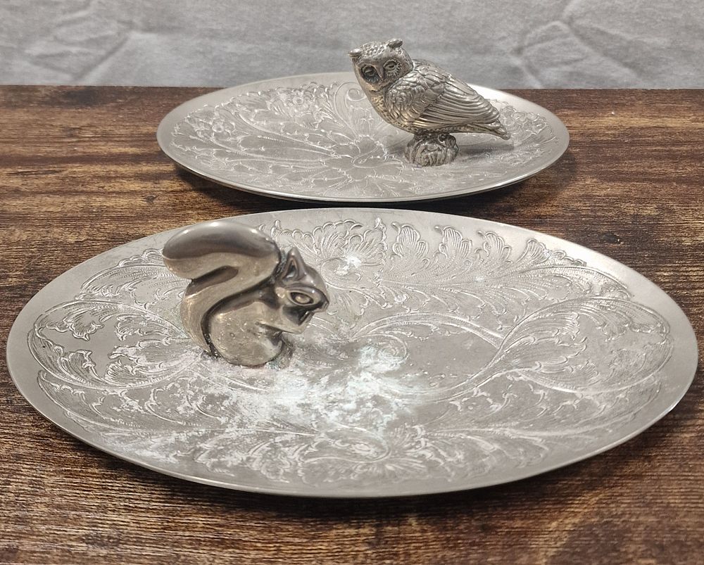 Lot 258: Two Silver Plated Trinket Dishes