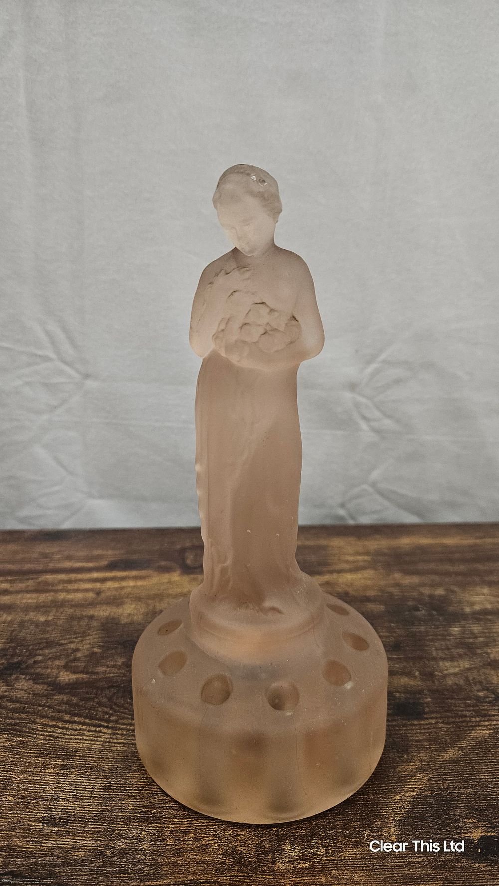 Lot 288: Cambridge Draped Lady Flower Frog
