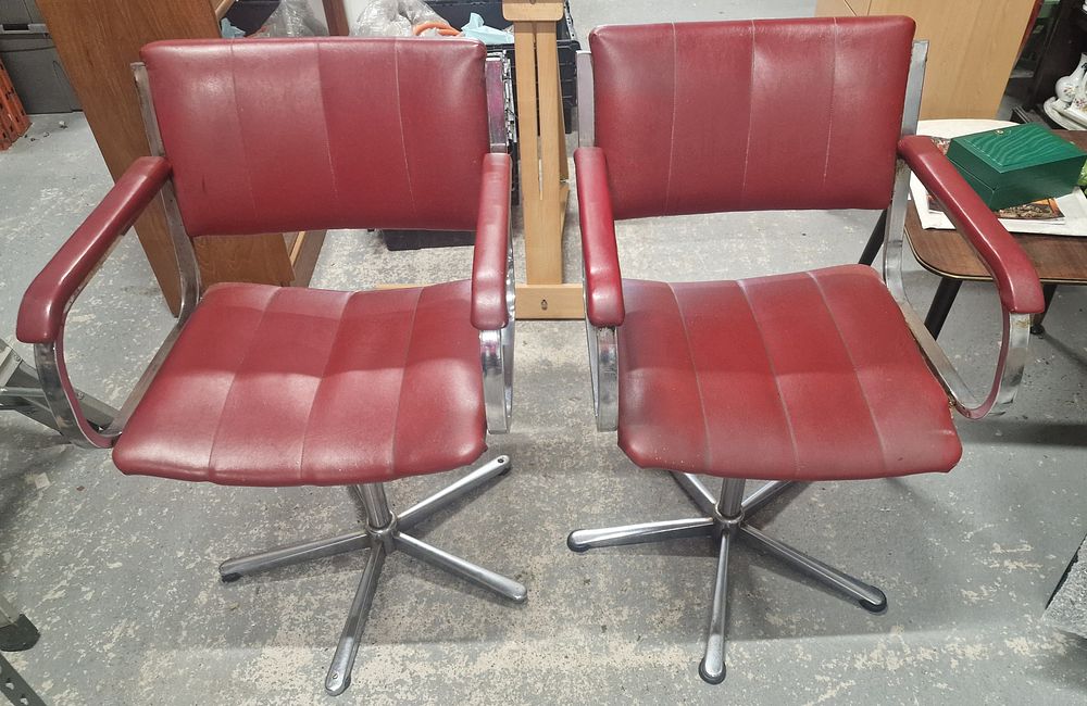 Lot 316: Pair Of Vintage Chairs