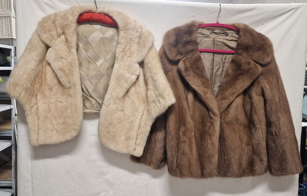 Lot 238: Two Vintage Fur Coats