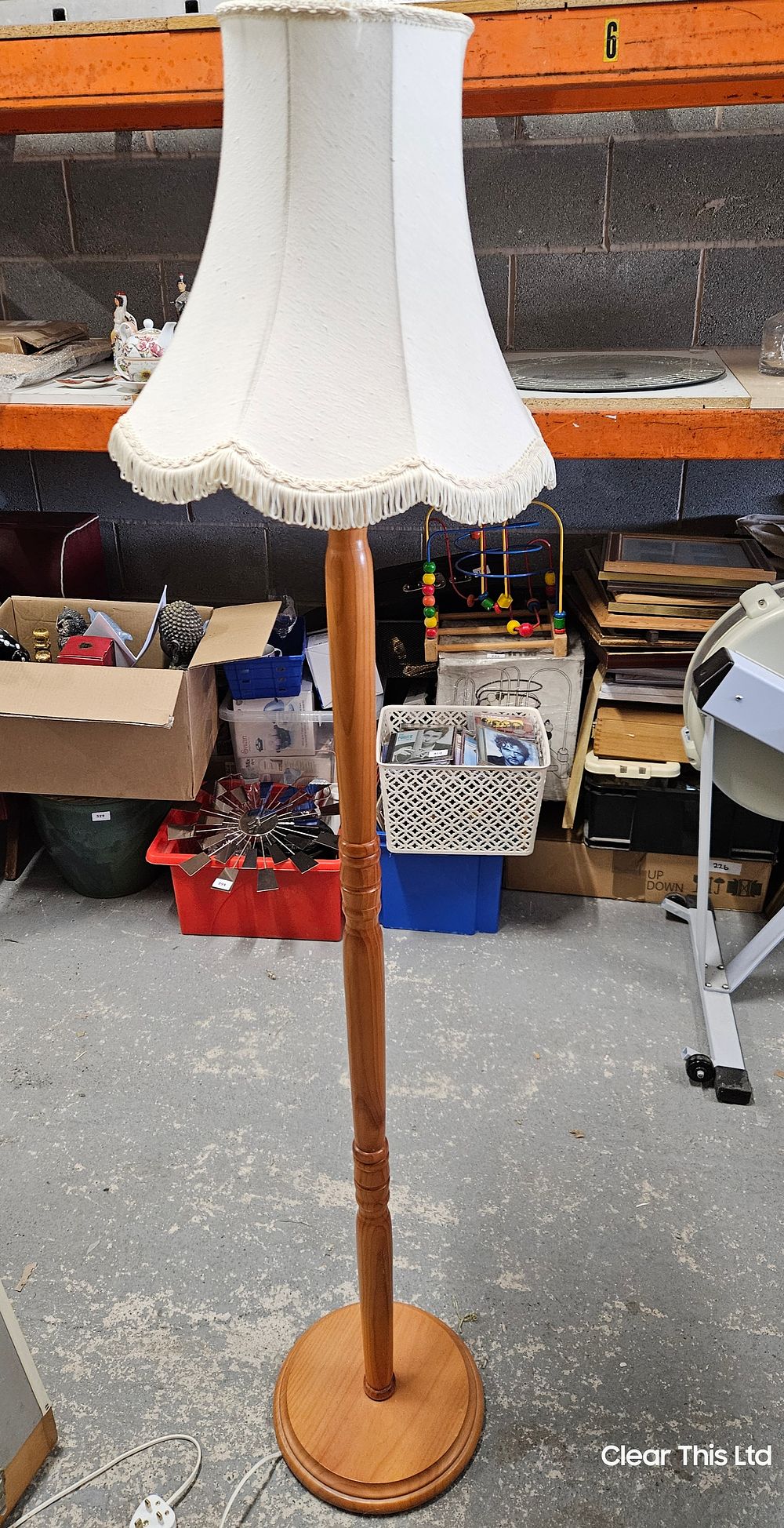 Lot 214: Pine Standard Lamp