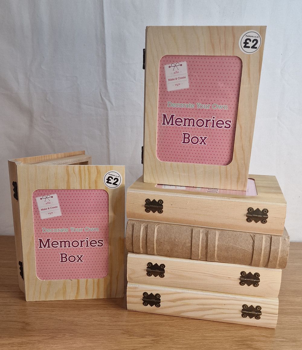Lot 175: Six New Craft Book Trinket Boxes