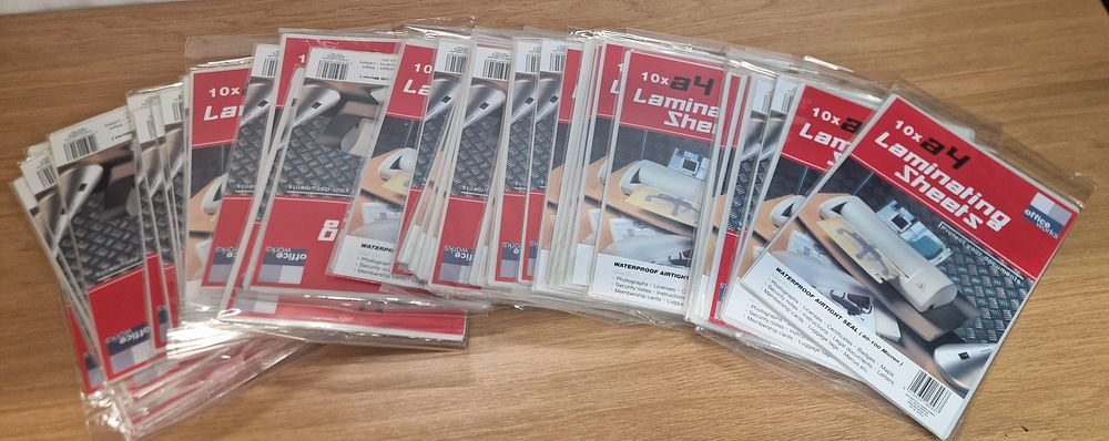 Lot 180: Over 400 A4 Laminating Sheets