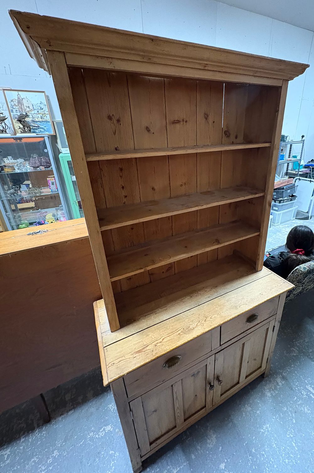 Lot 167: Solid Pine Plank Backed Welsh Dresser