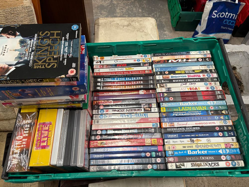 Lot 296: Crate of Over 70 DVDs