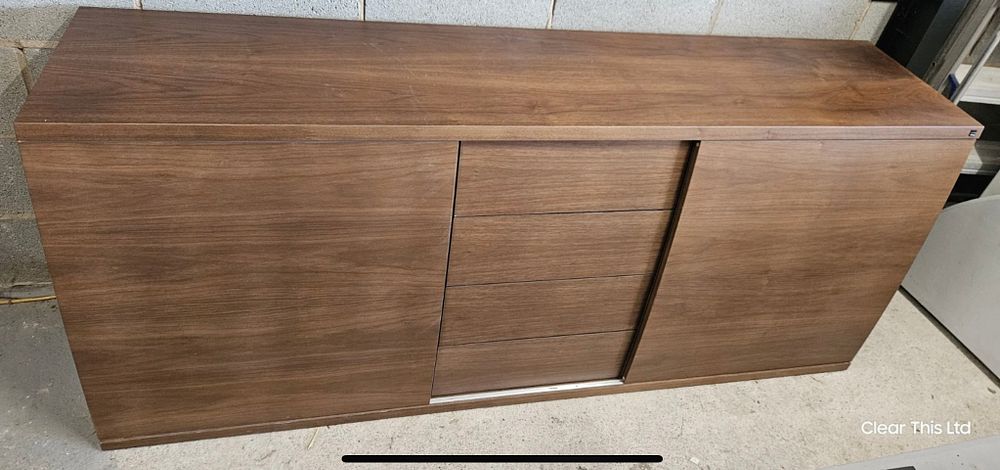 Lot 299: Large Skovby Scandanavian 4 Drawer Sideboard.