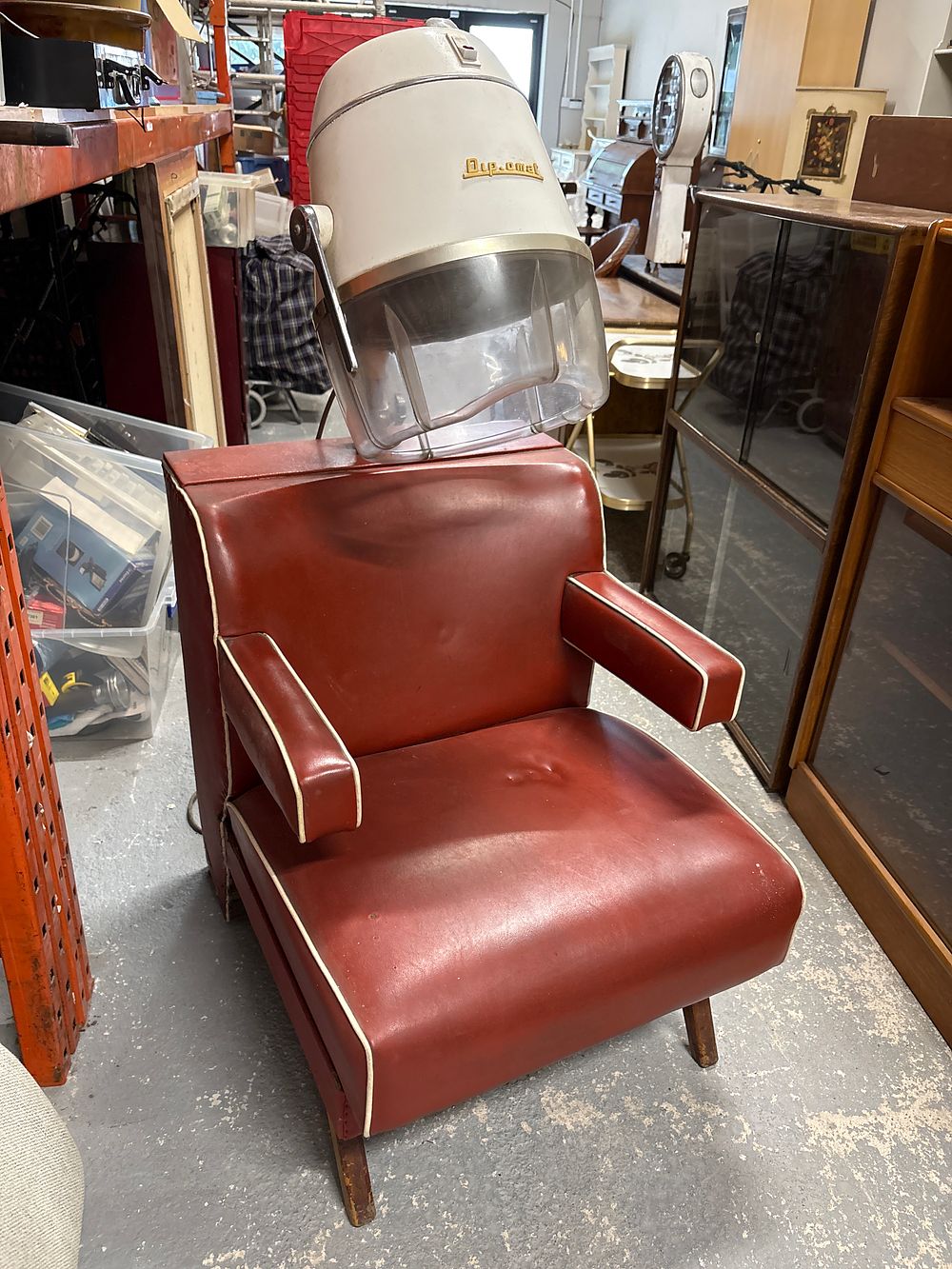Lot 161: Retro Hairdrying Chair
