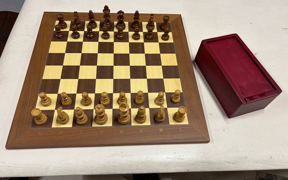Lot 162: Large Chess Set