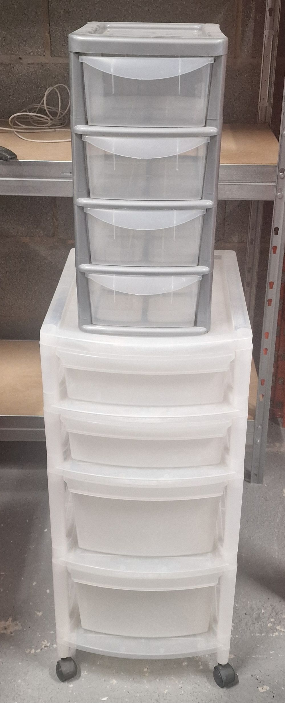 Lot 175: 2 x Plastic Storage Drawers