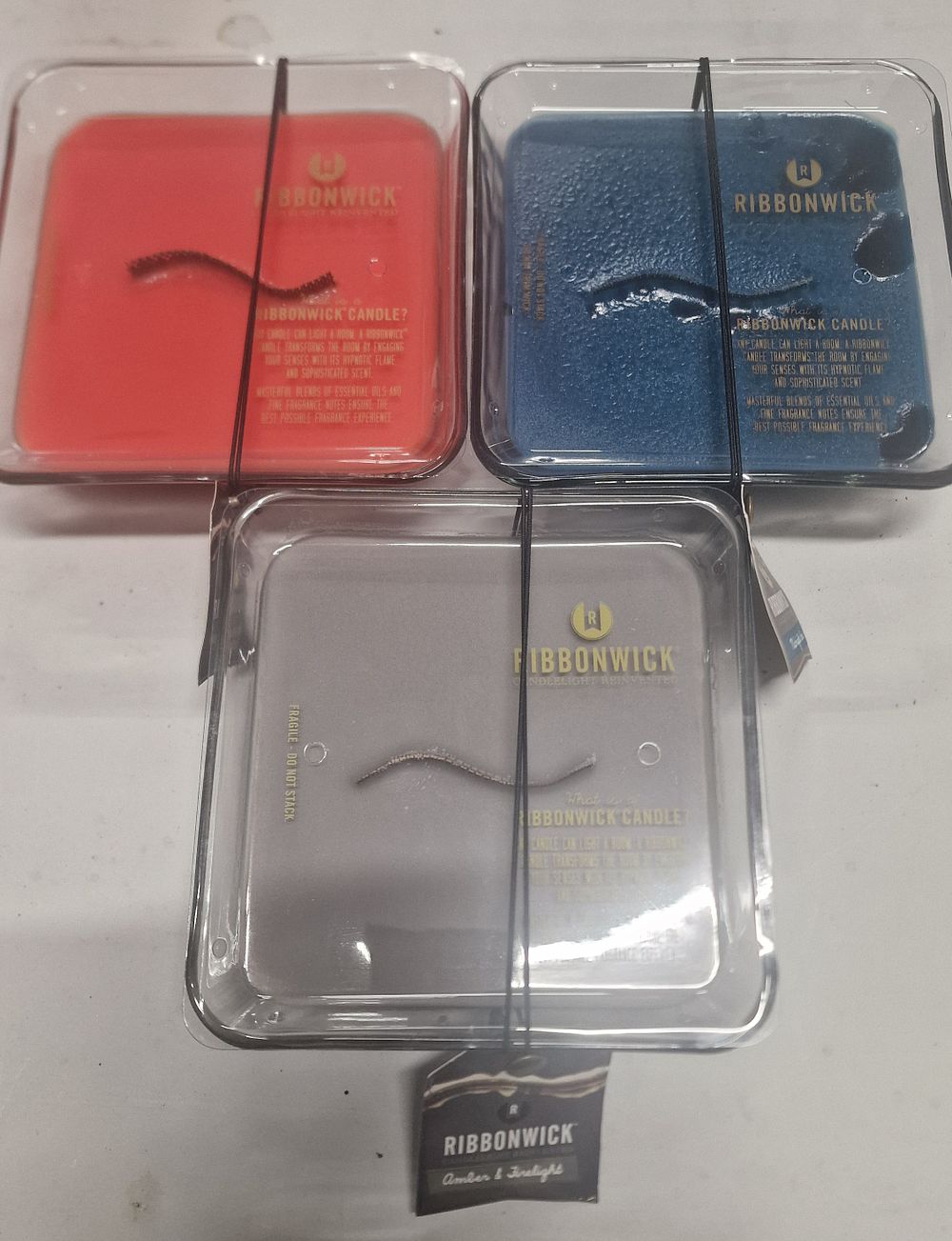 Lot 179: 3 New Ribbonwick Candles