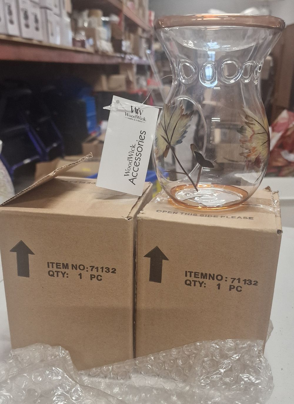 Lot 195: Pair Of Boxed WoodWick Wax Melt Burners