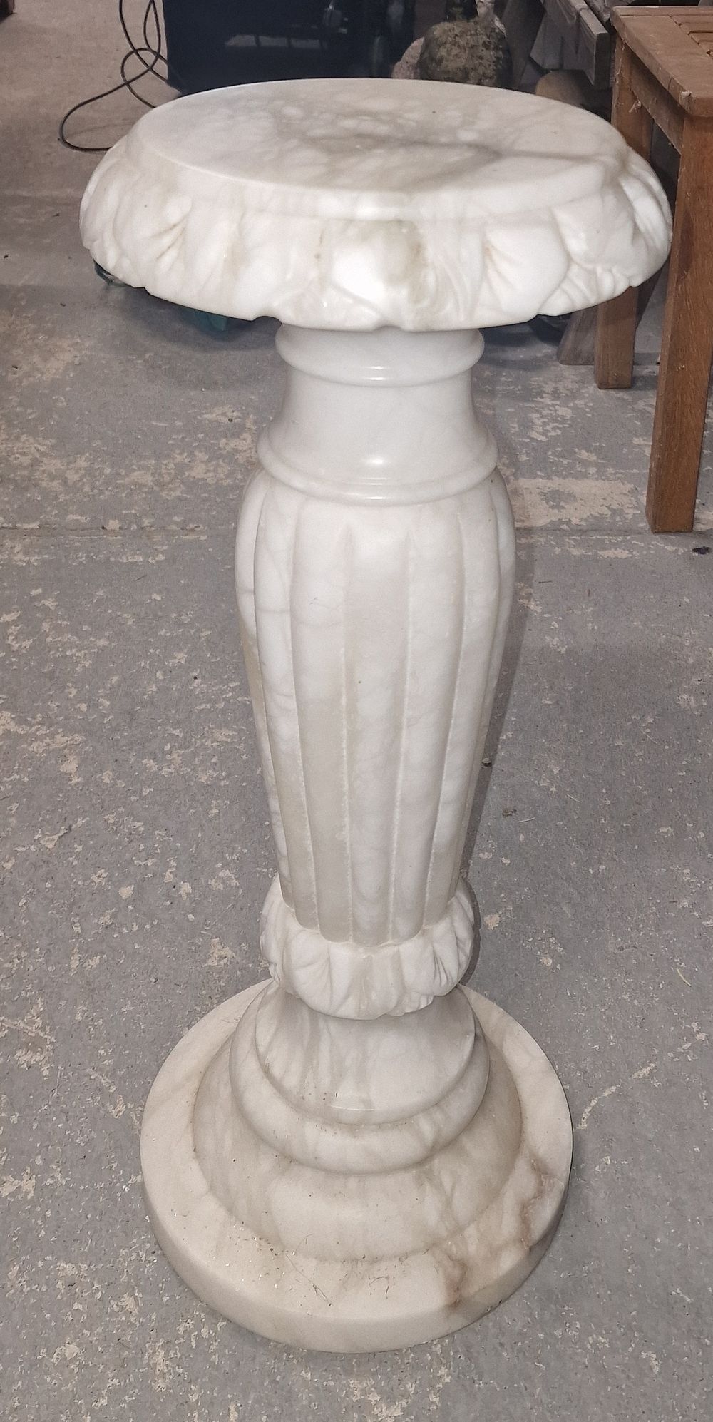Lot 159: Marble Plant Stand