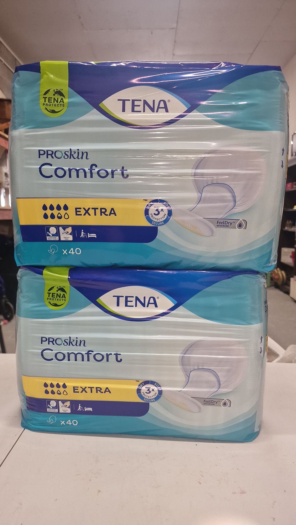 Lot 184: 2 Packs Of 40 Tena Proskin Comf Extra