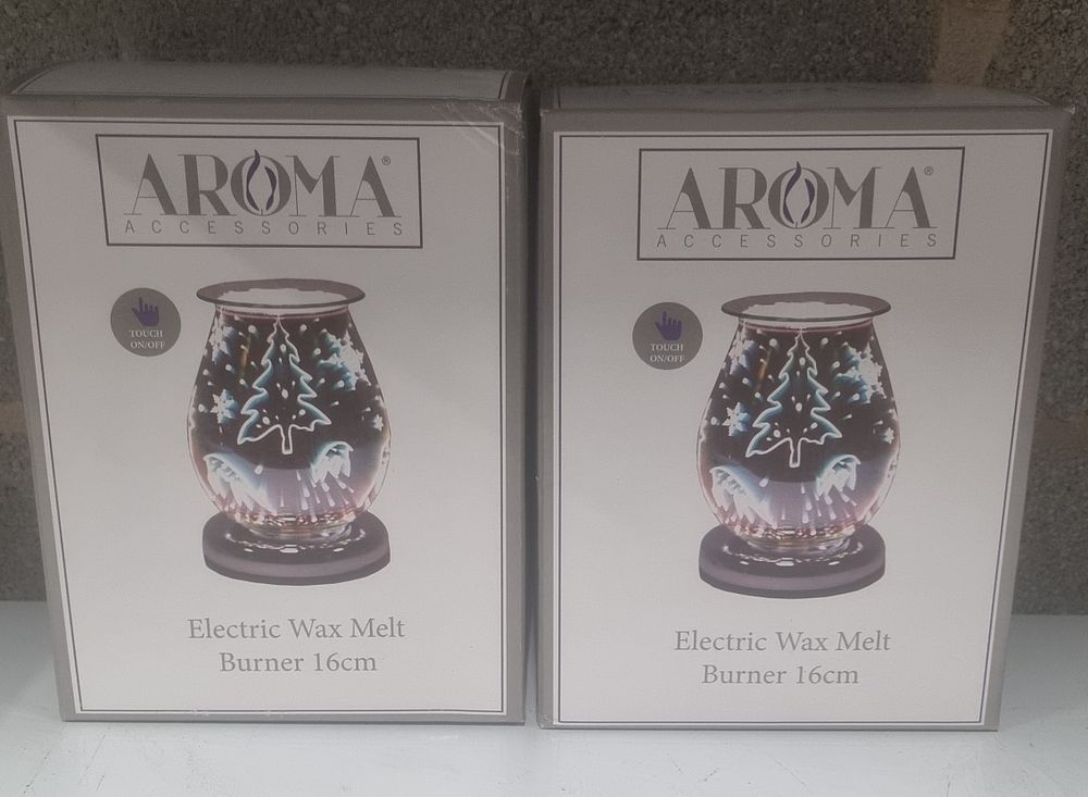 Lot 153: Brand new aroma electric wax melt burner x2
