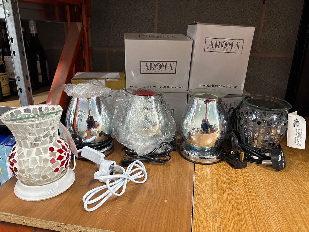 Lot 191: Ten Electric Assorted Wax Melt Burners