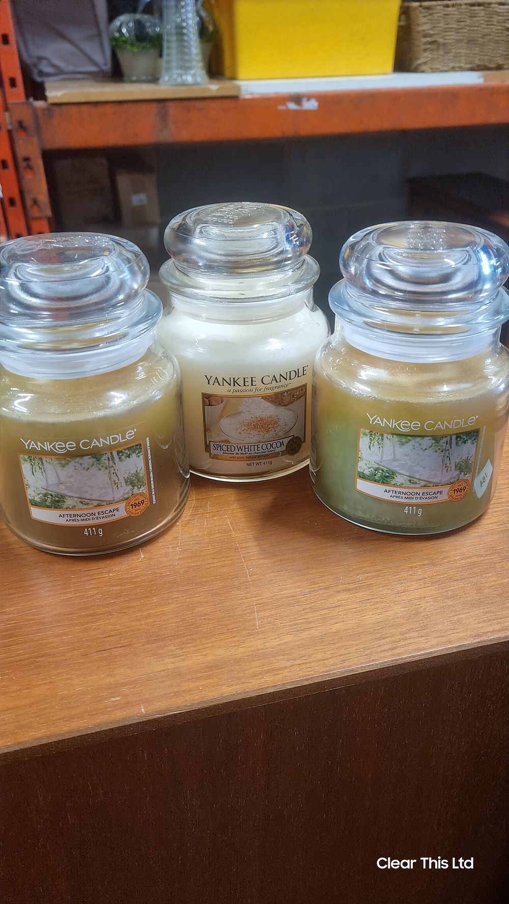 Lot 110: 3 medium yankee candles