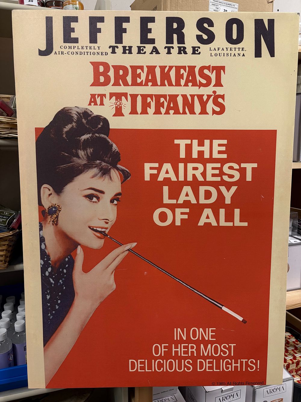 Lot 203: Large Breakfast at Tiffany’s Canvas Print