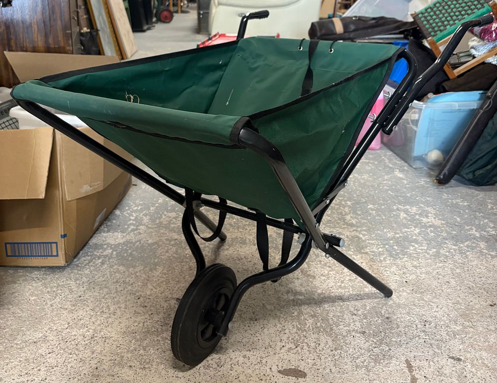 Lot 152: Folding Canvas Wheelbarrow
