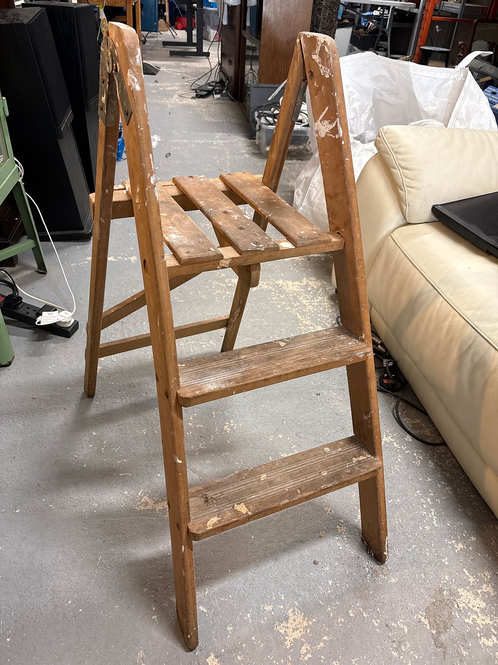 Lot 154: Small Wooden Stepladder