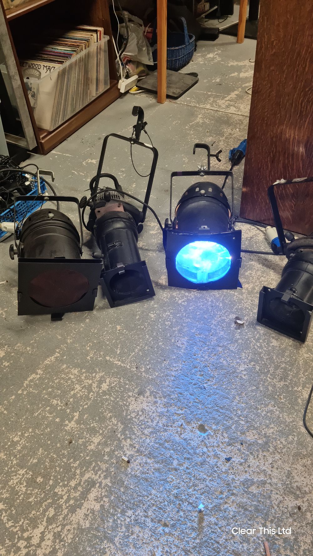 Lot 157: Four stage lights