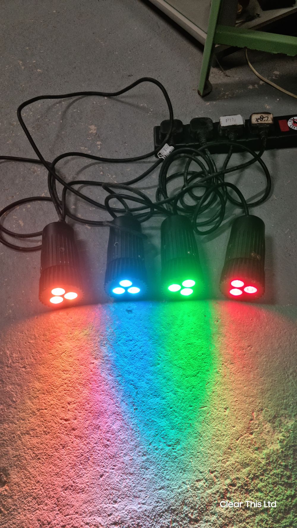 Lot 162: 4 led stage lights