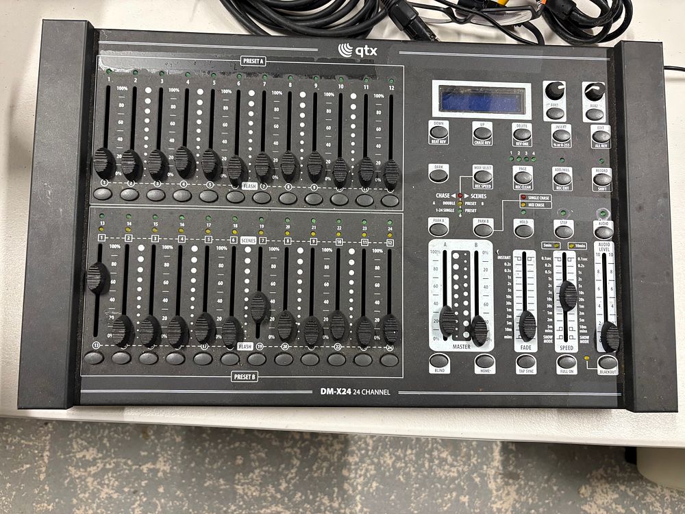 Lot 177: QTX DM-X24 Dimmer Console