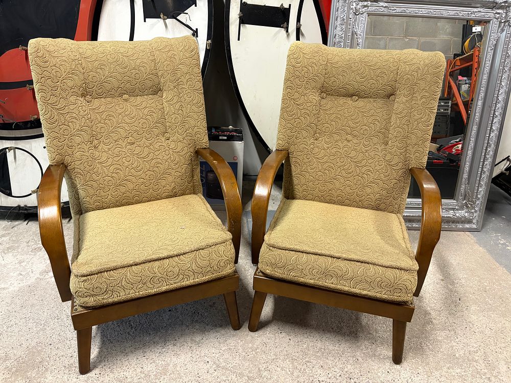 Lot 5a: Pair of 1930’s/40’s Armchairs
