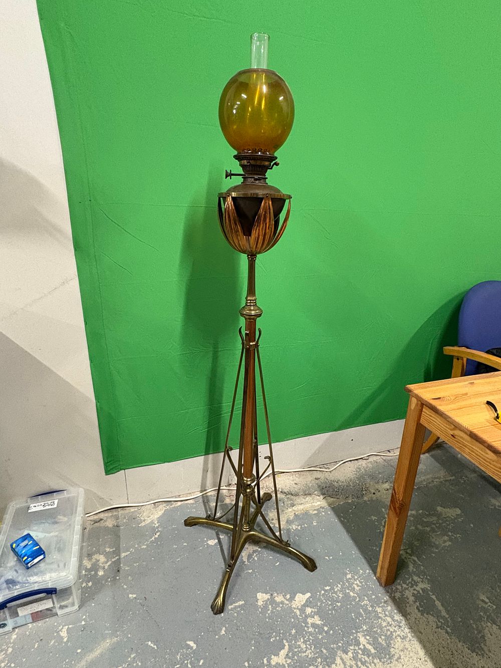 Lot 225: Antique W A S Benson Standard Oil Lamp