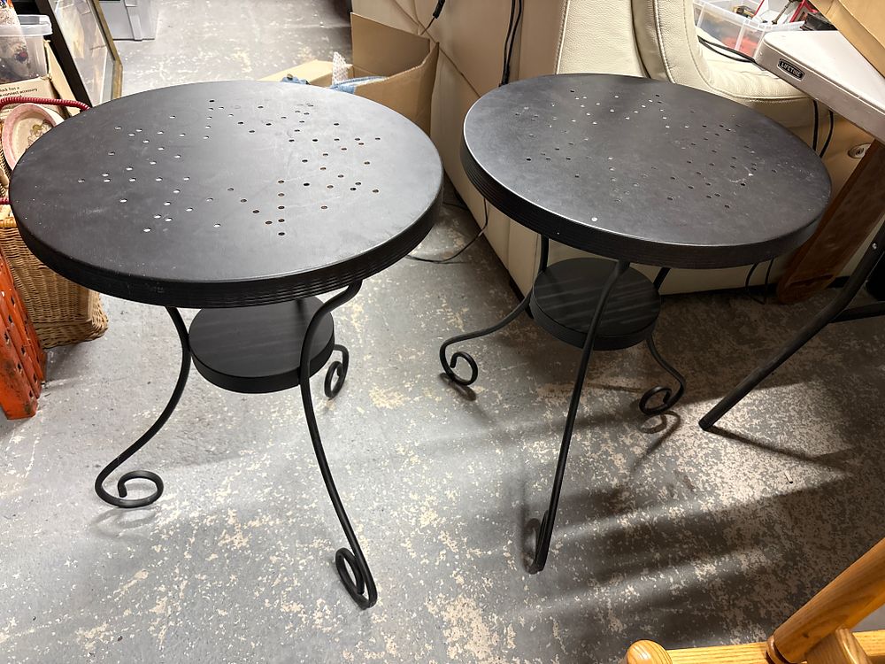 Lot 230: Two Metal Garden Tables