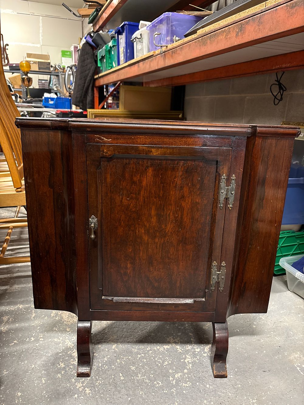 Lot 233: Antique Corner Cupboard
