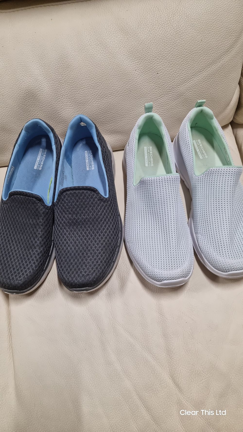 Lot 163: 2 pairs of sketchers size 7