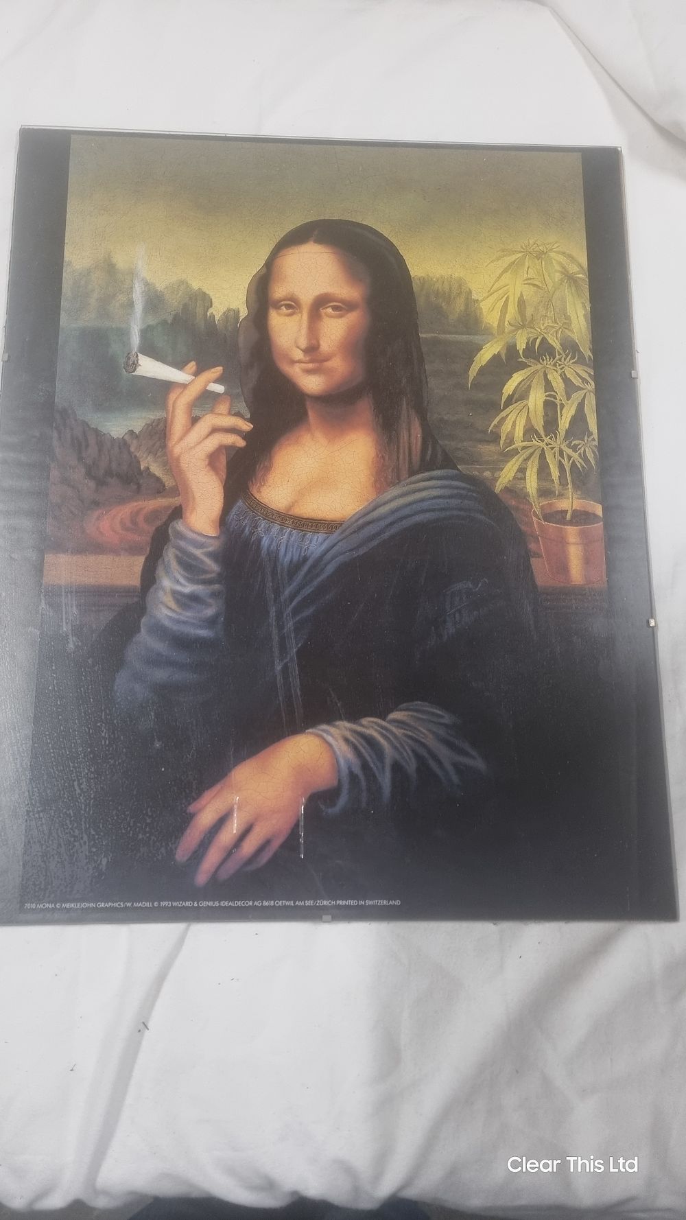 Lot 146: Humorous mona Lisa print