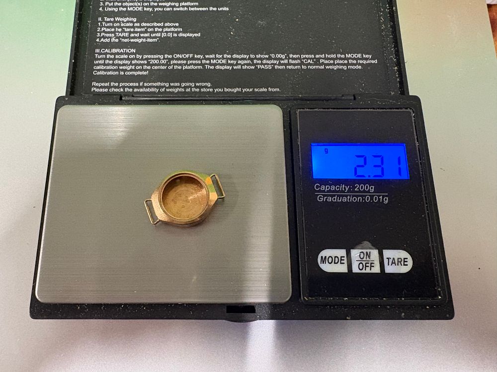 Lot 97: Gold 9 Carat Watch Case.
