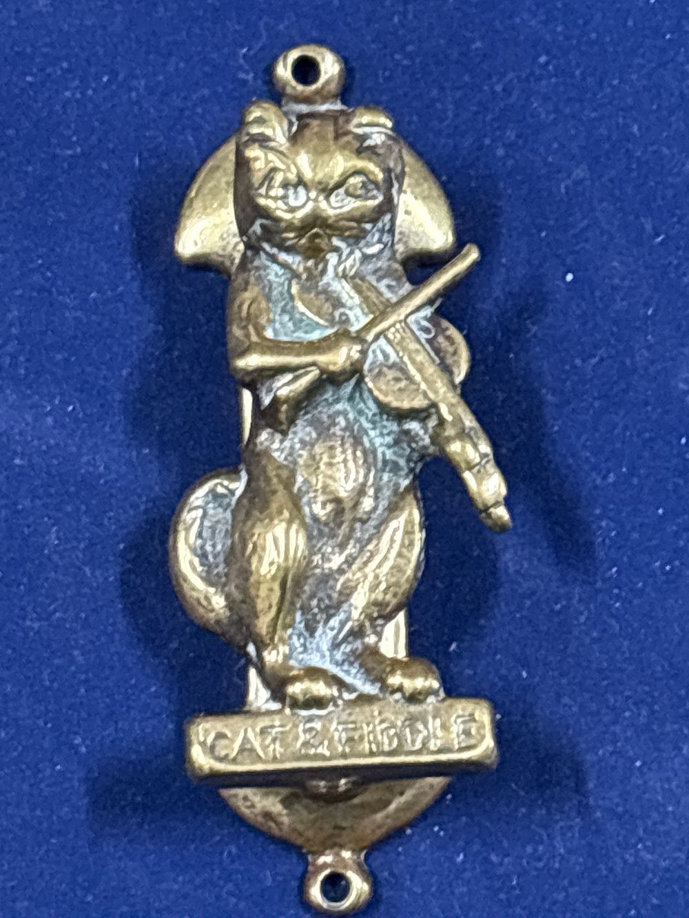 Lot 74a: Vintage Cat & Fiddle Door Knocker