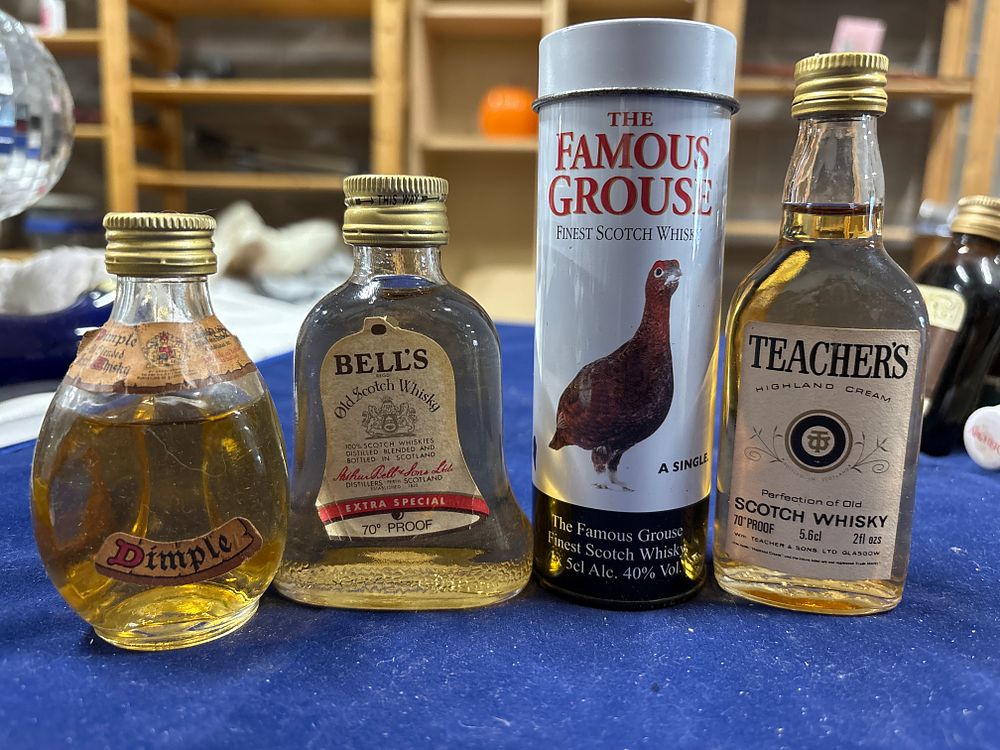 Lot 159: 4 Miniature Alcohol