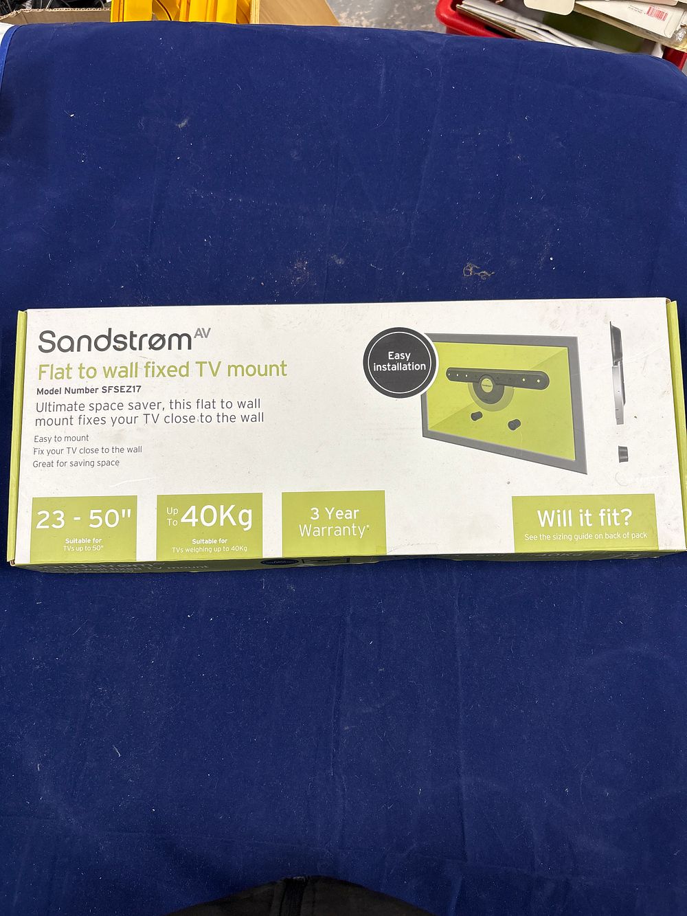 Lot 191: Boxed Sandstrom TV Mount