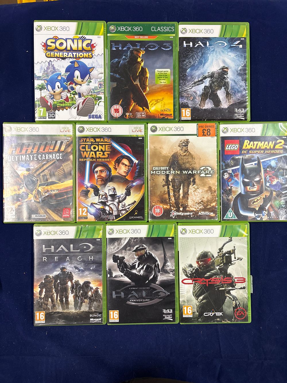 Lot 193: Ten Xbox 360 games