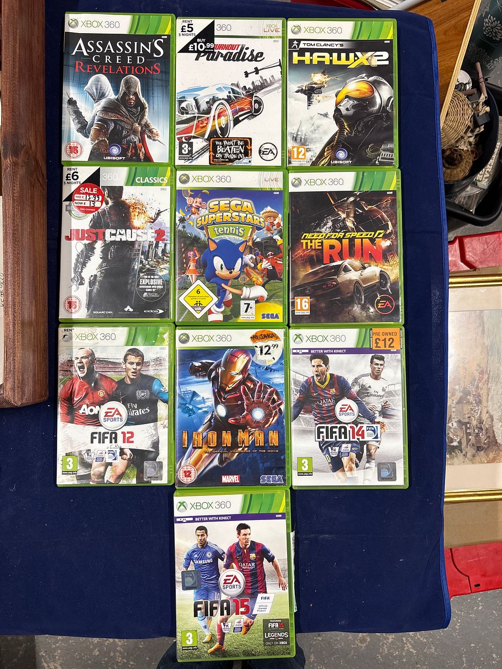 Lot 205: Ten X BOX 360 Games