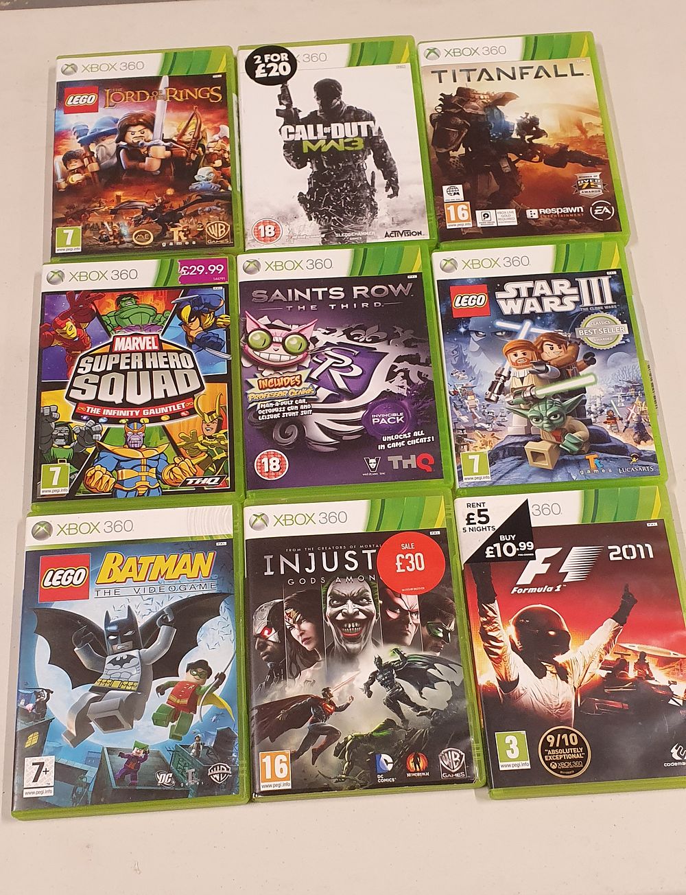 Lot 211: Bundle of xbox 360 games