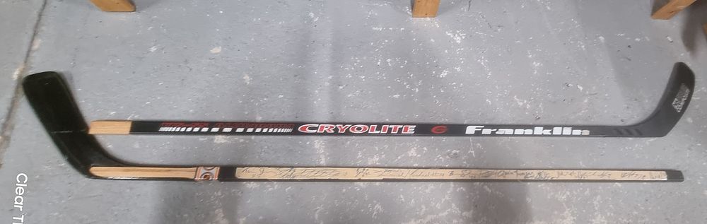 Lot 169A: Autographed Pair of hockey sticks