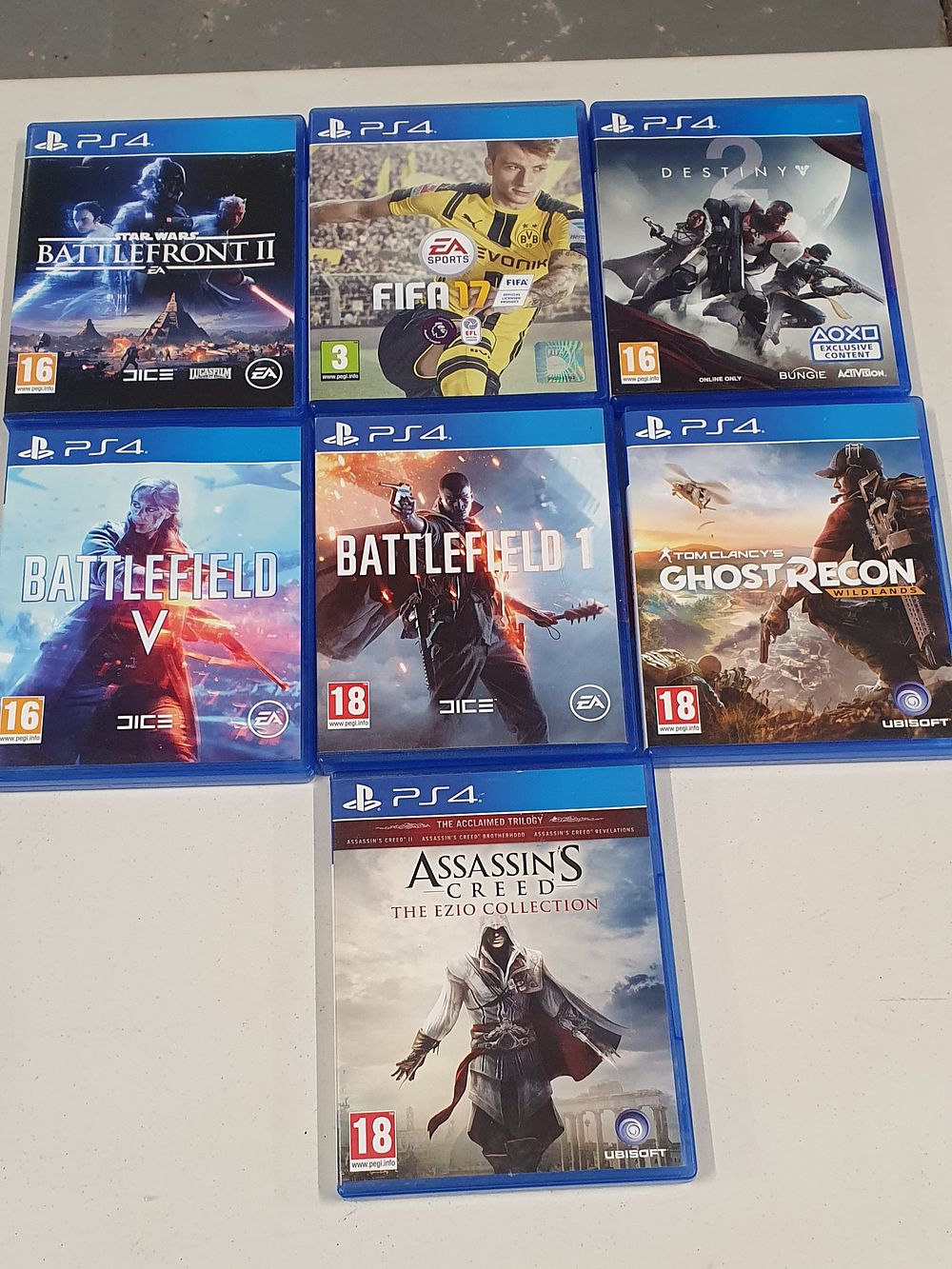Lot 218: Seven ps4 games