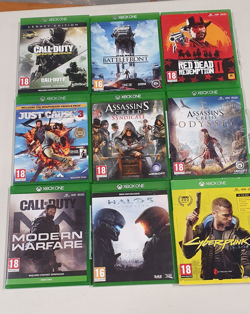 Lot 219: Xbox one games