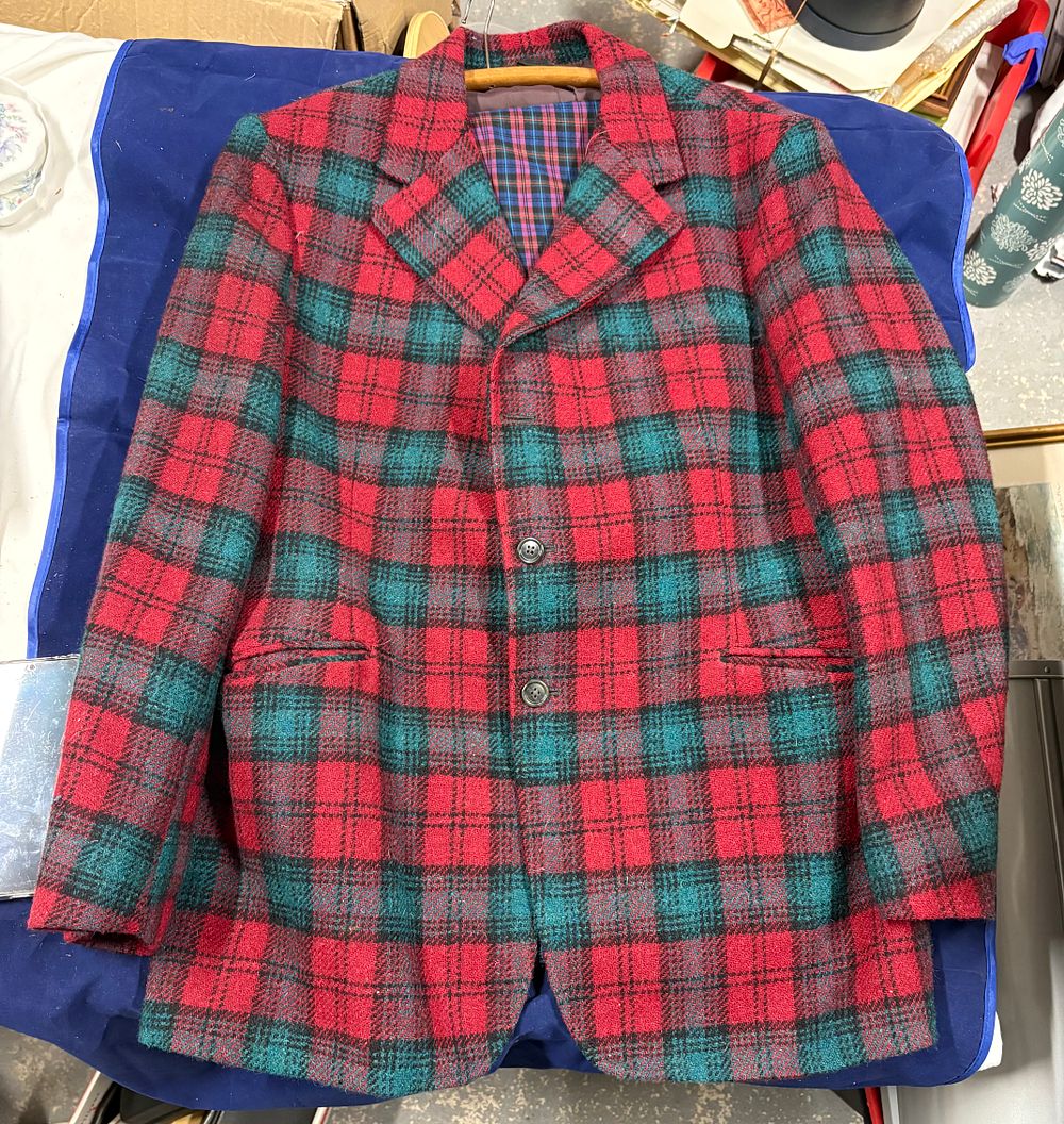 Lot 241: A Harris Tweed Loud Tartan Jacket