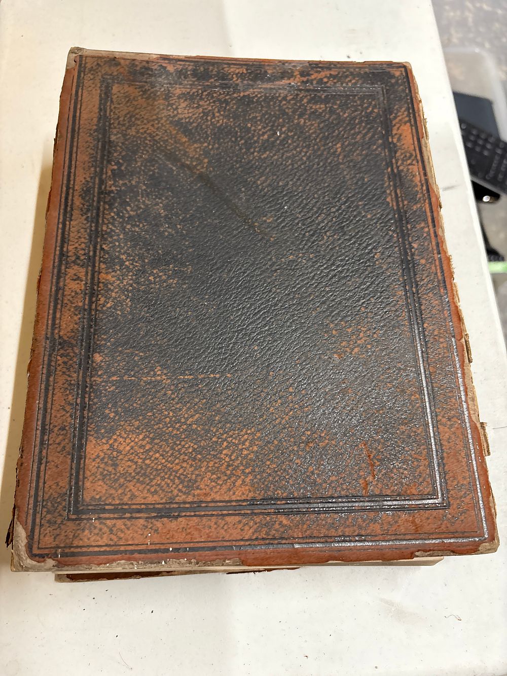 Lot 246: Old Bible dated 1887 in poor condition