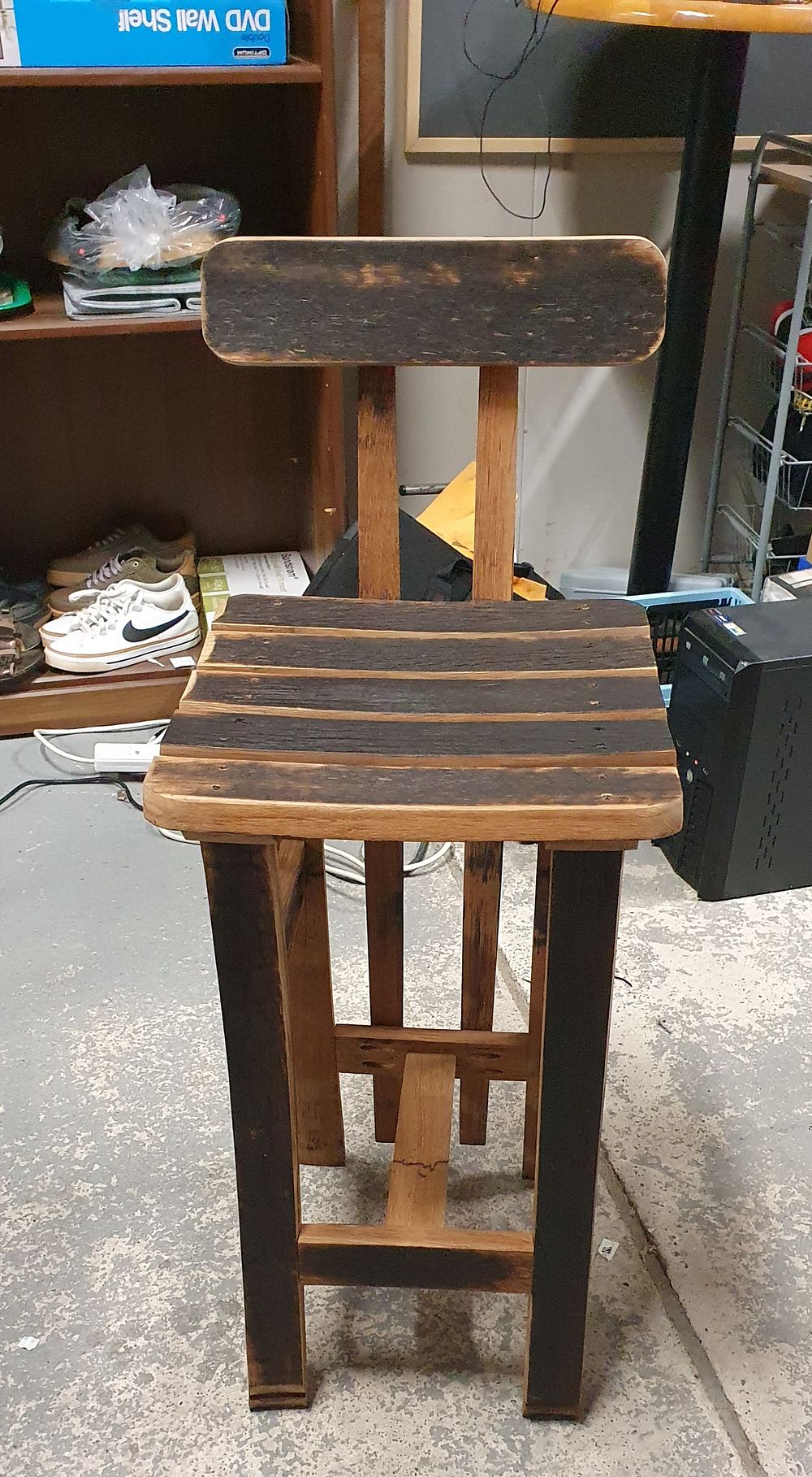 Lot 264: Hand crafted oak scotch whisky barrel , bar/ kitchen stool