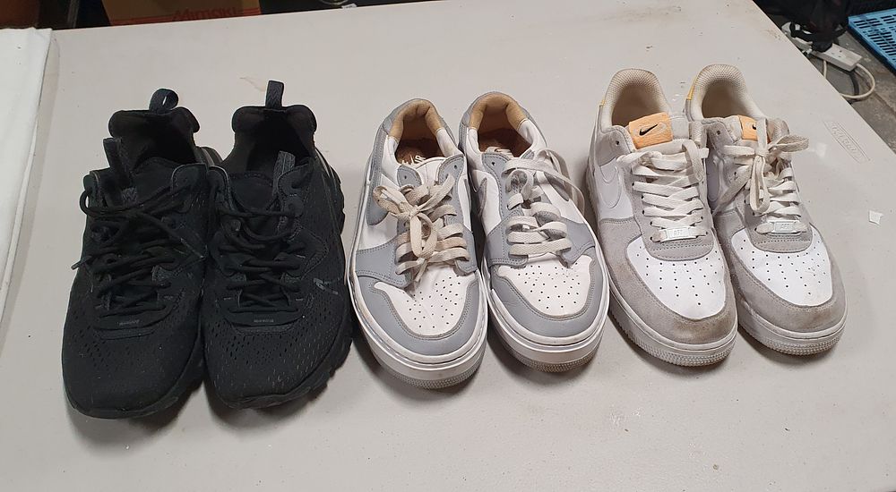 Lot 269: Three pairs of used nike trainers