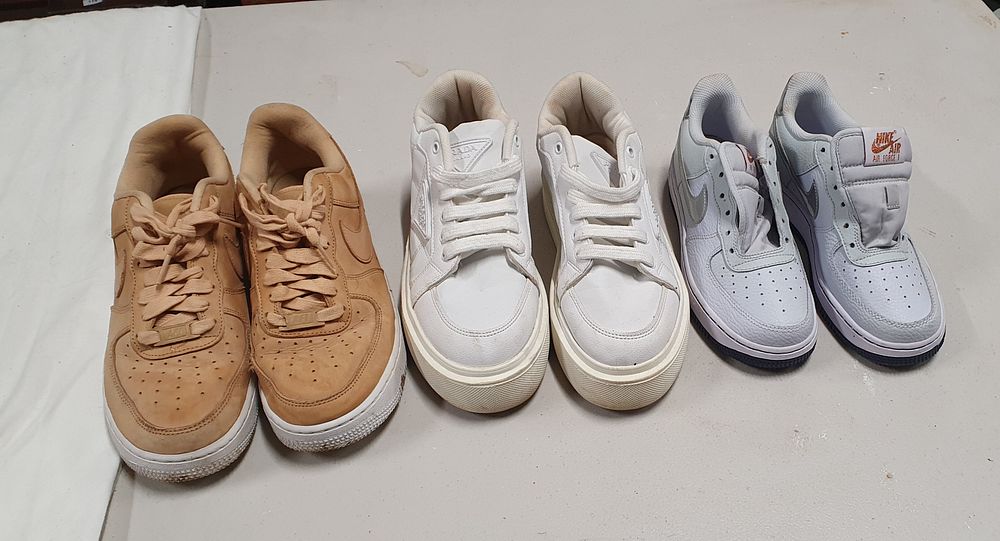Lot 272: Nike and prada trainers