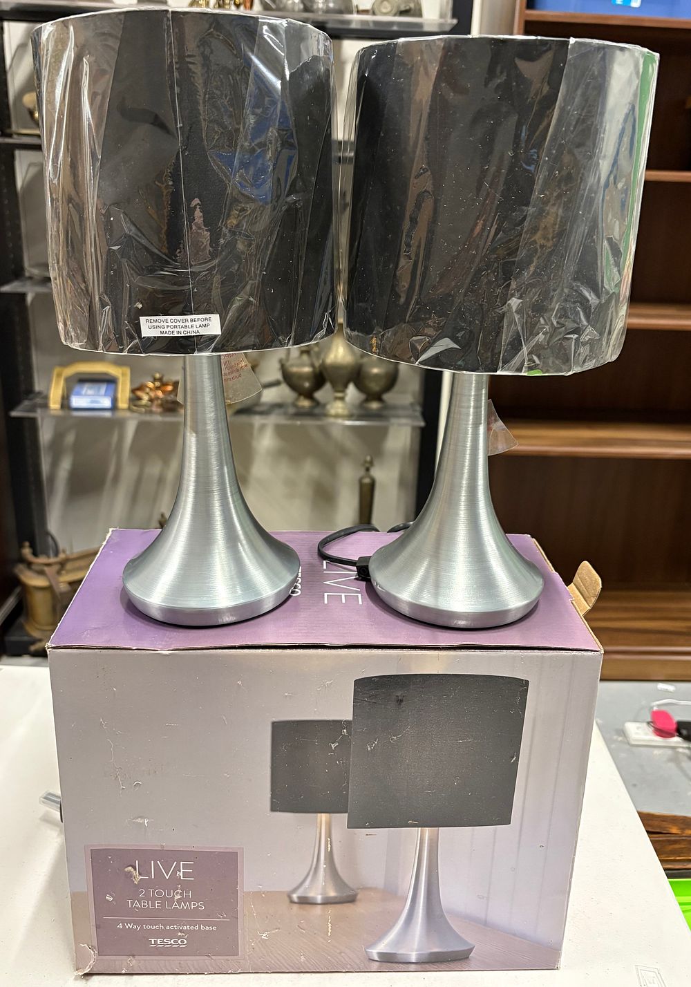 Lot 280: New Boxed Pair of Touch Lamps