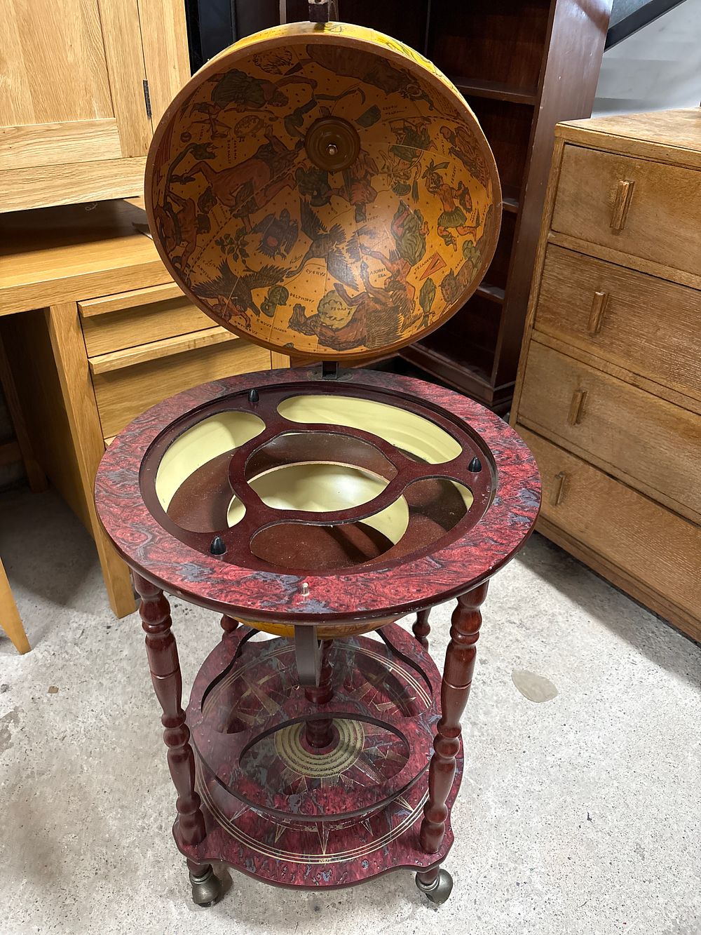 Lot 292: Globe Drinks Cabinet .
