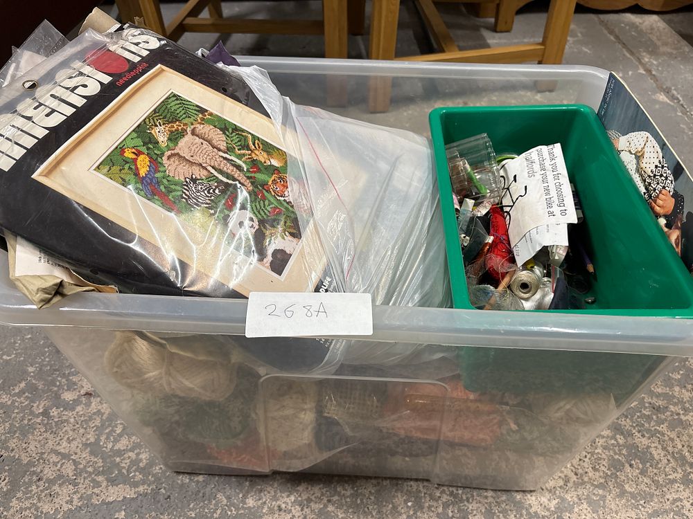 Lot 268a: Large Box of Needlecraft Stuff